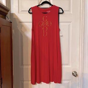 Custom Made Red Bling Dress